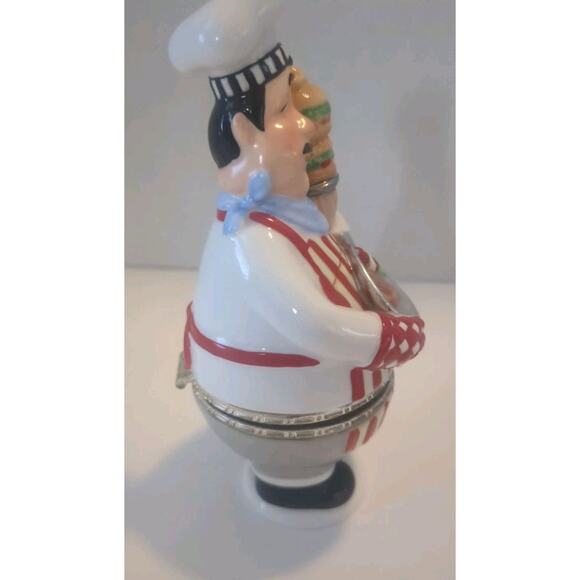 Cooking Club America Collection Ceramic CHEF Trinket Box - Picture 4 of 10